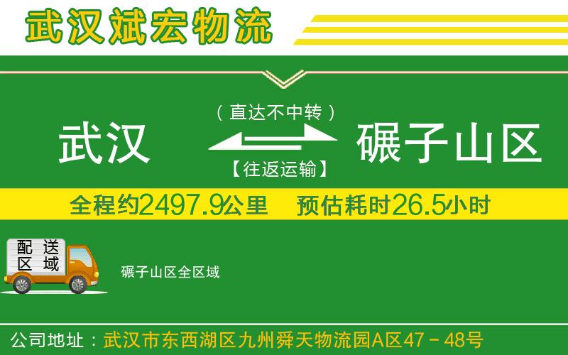 武漢到碾子山區物流公司