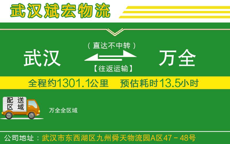 武漢到萬(wàn)全物流公司