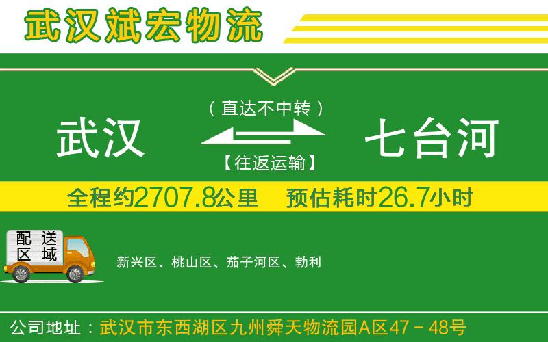 武漢到七臺河貨運公司