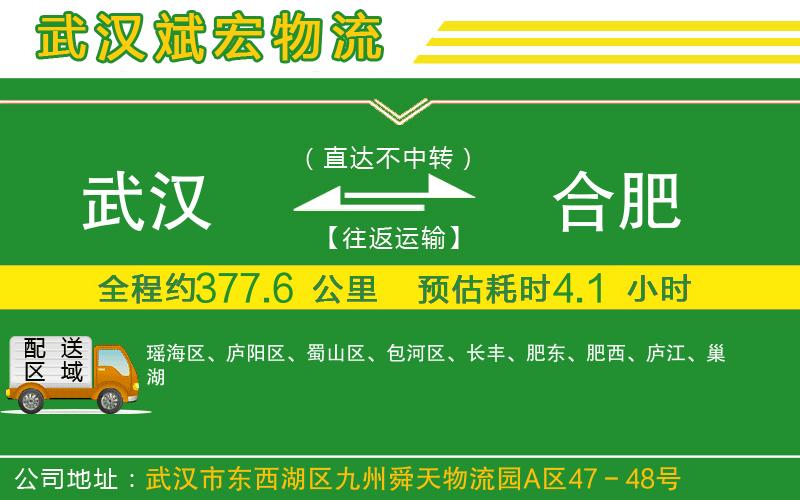 武漢到合肥貨運公司