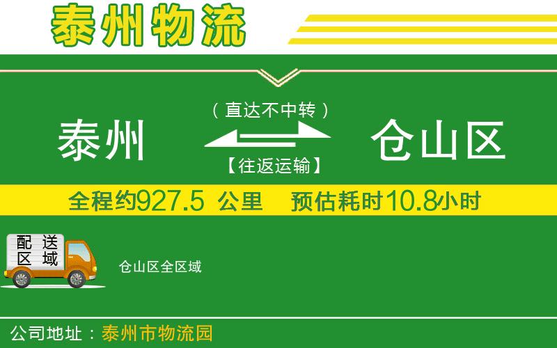 泰州到倉山區物流公司