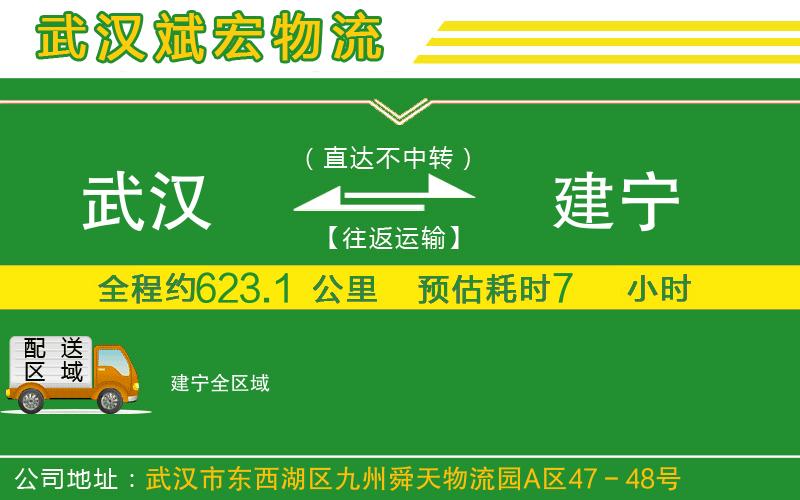 武漢到建寧物流專(zhuān)線(xiàn)