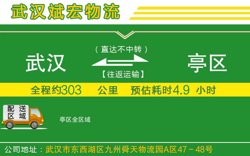 武漢到猇亭區物流專(zhuān)線(xiàn)