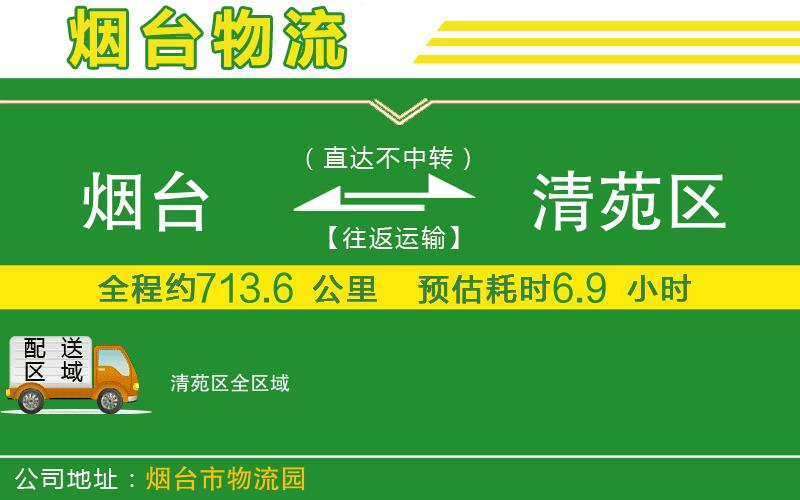 煙臺到清苑區物流公司