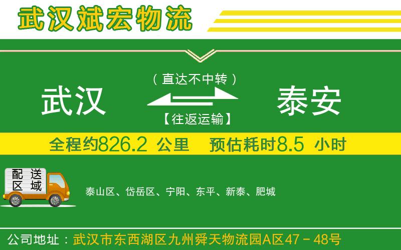 武漢到泰安貨運專(zhuān)線(xiàn)