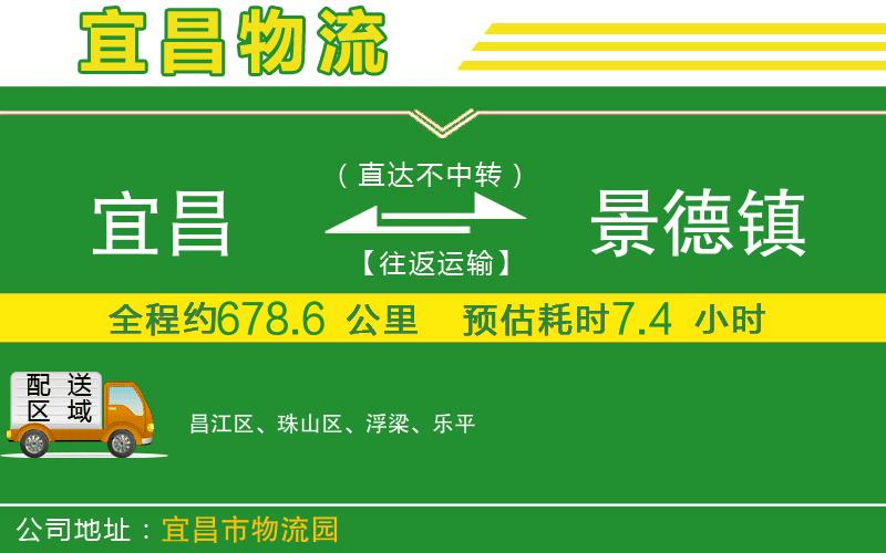 宜昌到景德鎮物流公司