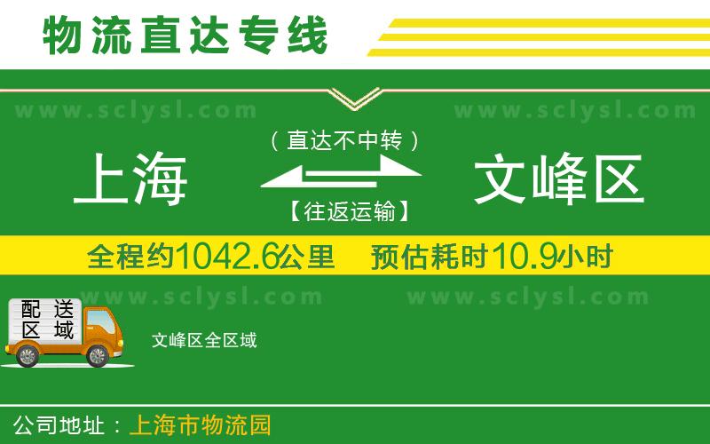 上海到文峰區物流專(zhuān)線(xiàn)