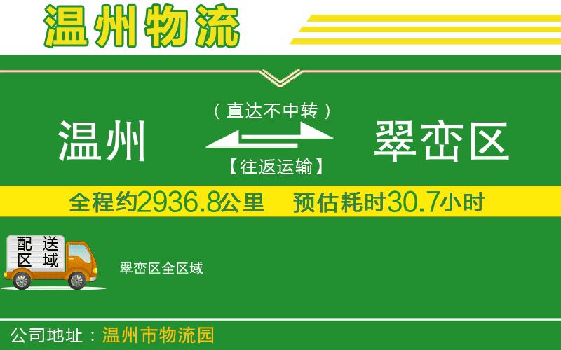 溫州到翠巒區物流專(zhuān)線(xiàn)