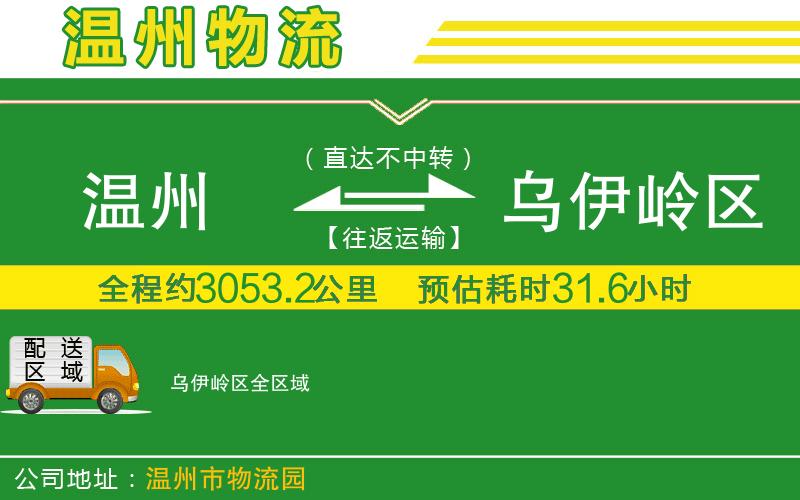 溫州到烏伊嶺區貨運公司
