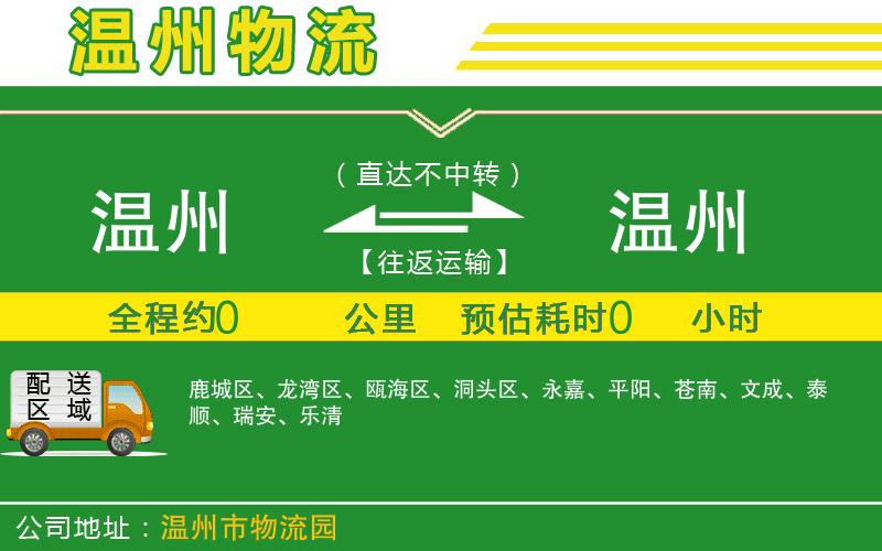 溫州到溫州貨運公司