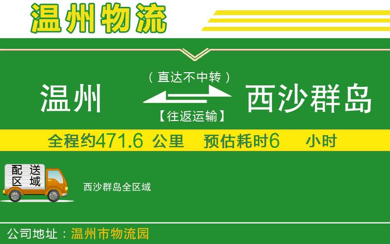 溫州到西沙群島貨運專(zhuān)線(xiàn)