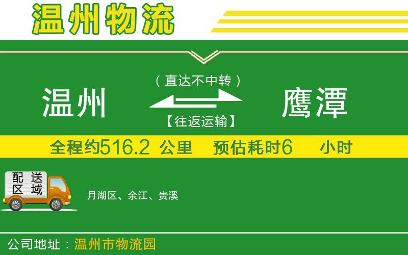 溫州到鷹潭物流