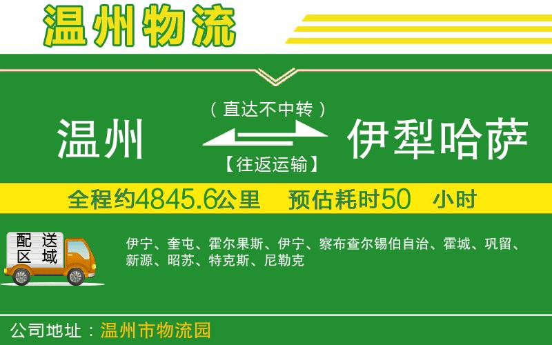 溫州到伊犁哈薩克自治州貨運公司