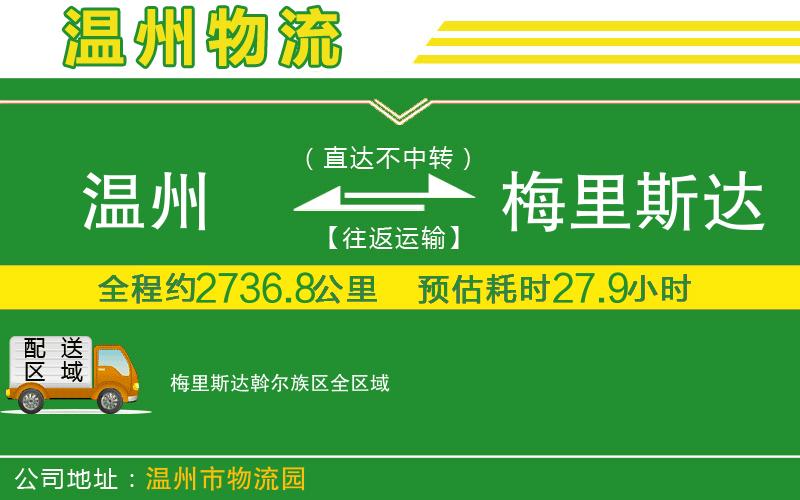 溫州到梅里斯達斡爾族區貨運專(zhuān)線(xiàn)