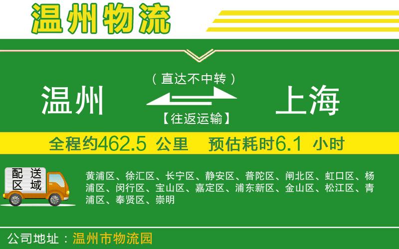 溫州到上海物流專(zhuān)線(xiàn)