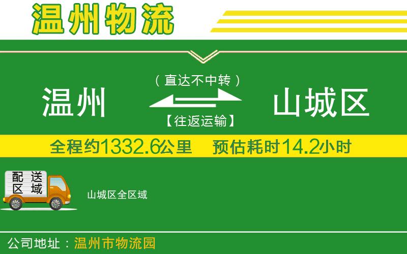 溫州到山城區貨運公司