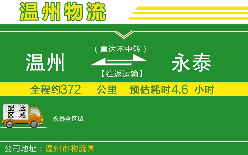 溫州到永泰貨運專(zhuān)線(xiàn)